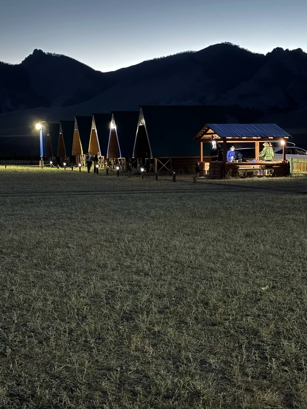 Bayan Sant Khairkhan camp at night